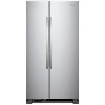 Whirlpool 22 Cu. Ft. Wide Side by Side Refrigerator in Stainless Steel, , large