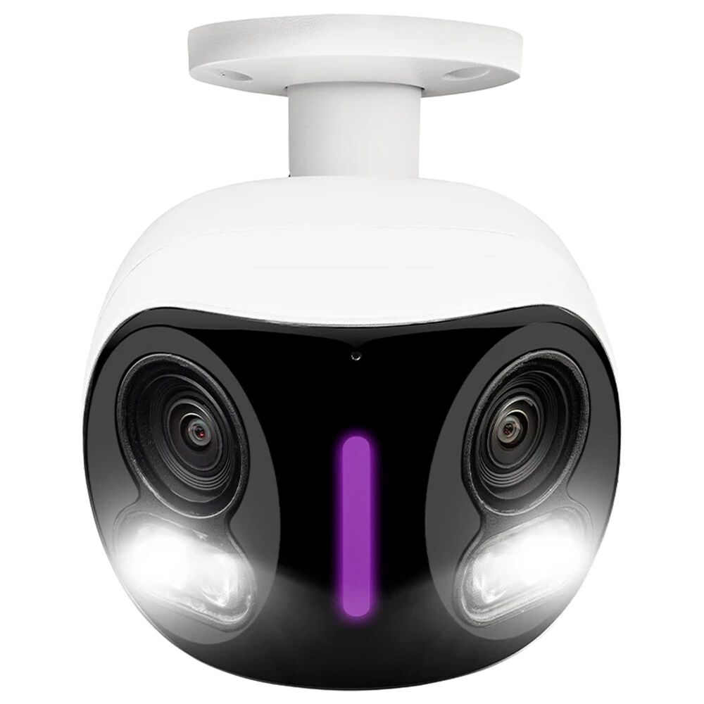 Lorex 4K Dual-Lens Wi-Fi Security Camera with Smart Security Lighting (32GB), , large