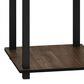 HOMLUX 2-Tier End Table in Columbia Walnut and Black (Set of 2), , large