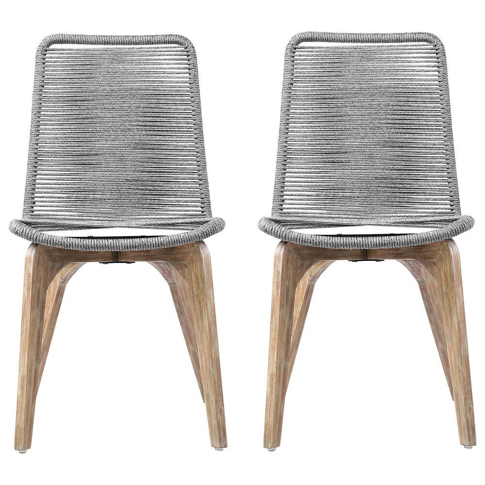 Blue River Island Patio Dining Chair in Gray/Light Eucalyptus &#40;Set of 2&#41;, , large