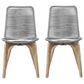 Blue River Island Patio Dining Chair in Gray/Light Eucalyptus (Set of 2), , large
