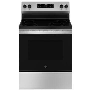 GE Appliances 30" Freestanding Electric Range with Steam Clean in Stainless Steel, , large