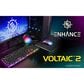 Enhance Voltaic 2 Mechanical-Feel Gaming Keyboard in Black and Clear, , large