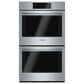 Bosch 800 Series 2-Piece Kitchen Package with Stainless Steel 9.2 Cu. Ft. Double Wall Oven and Black 36" Electric Cooktop, , large