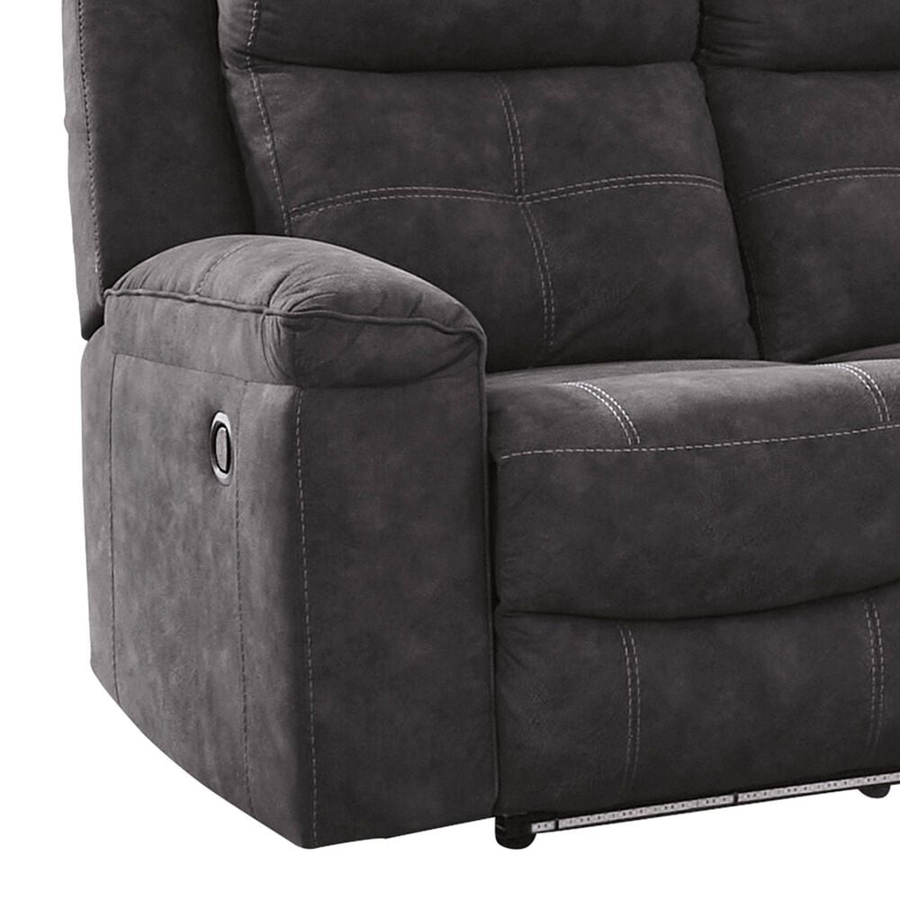 Ashley Brysonview Manual Reclining Sofa in Charcoal, , large