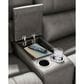 Ashley 6-Piece Power Reversible Console Reclining Sectional with Armless Headrest Recliners in Anchor, , large