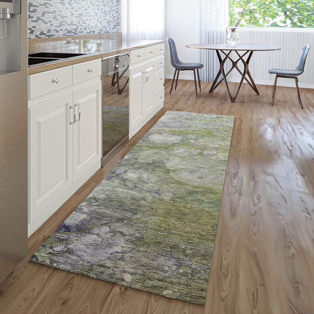 Dalyn Rug Company Trevi TV7 2&#39;3&quot; x 7&#39;6&quot; Aloe Runner, , large