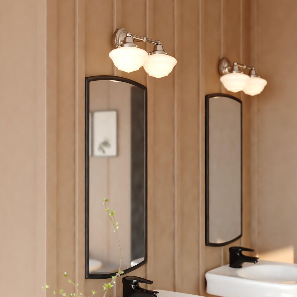 Vaxcel Eastgate 2-Light Bathroom Vanity in Satin Nickel, , large
