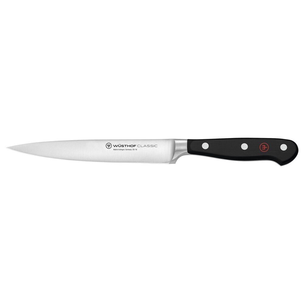 Wusthof Classic 6" Utility Knife in Stainless Steel and Black, , large