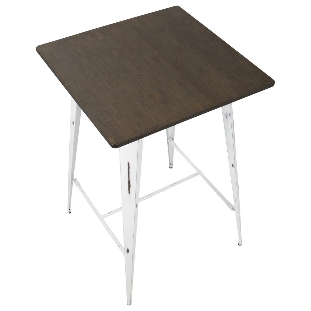 Lumisource Oregon Pub Table in Espresso and Vintage White, , large