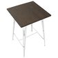 Lumisource Oregon Pub Table in Espresso and Vintage White, , large