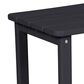 Hearth and Haven 3-Piece Outdoor Folding Adirondack Chair Set with Side Table in Black, , large