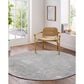 Surya Brunswick Dusty Sage, Light Beige, Taupe and Medium Gray 7"10" Round Area Rug, , large