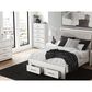 Ashley Zuraleus 4-Piece Queen Upholstered Storage Bedroom Set in Matte White, , large
