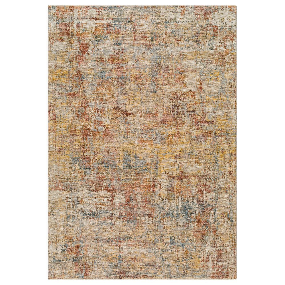 Surya Mona Lisa 7"10" x 10"3" Tan, Mustard, Dark Blue, Brick Red, Sage, Olive and Burgundy Area Rug, , large