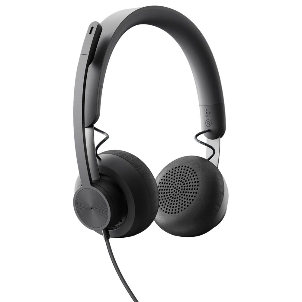 Logitech Zone 750 Wired Headset in Black, , large
