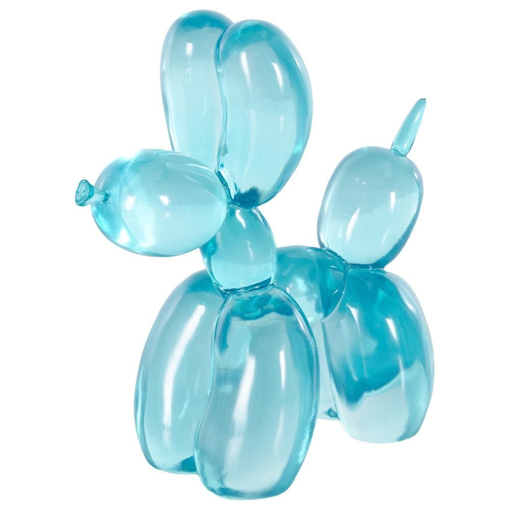 Maple and Jade Dog Tinted Balloon Decorative Sculpture in Light Blue, , large