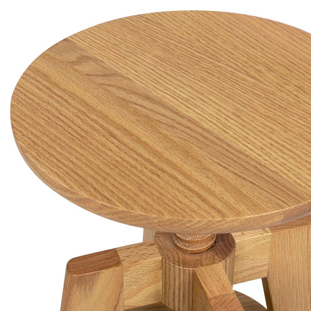 Jennifer Taylor Home Spencer Adjustable Stool in Natural Brown, , large