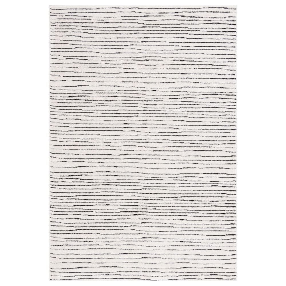 Safavieh Melody MEL118A 5"3" x 7"6" Ivory and Black Area Rug, , large