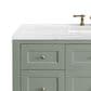 James Martin Vanities Breckenridge 48" Single Bathroom Vanity in Bright White with 3 cm Arctic Fall Solid Surface Top and Rectangular Sink, , large