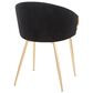 Lumisource Claire Chair in Black Velvet, , large
