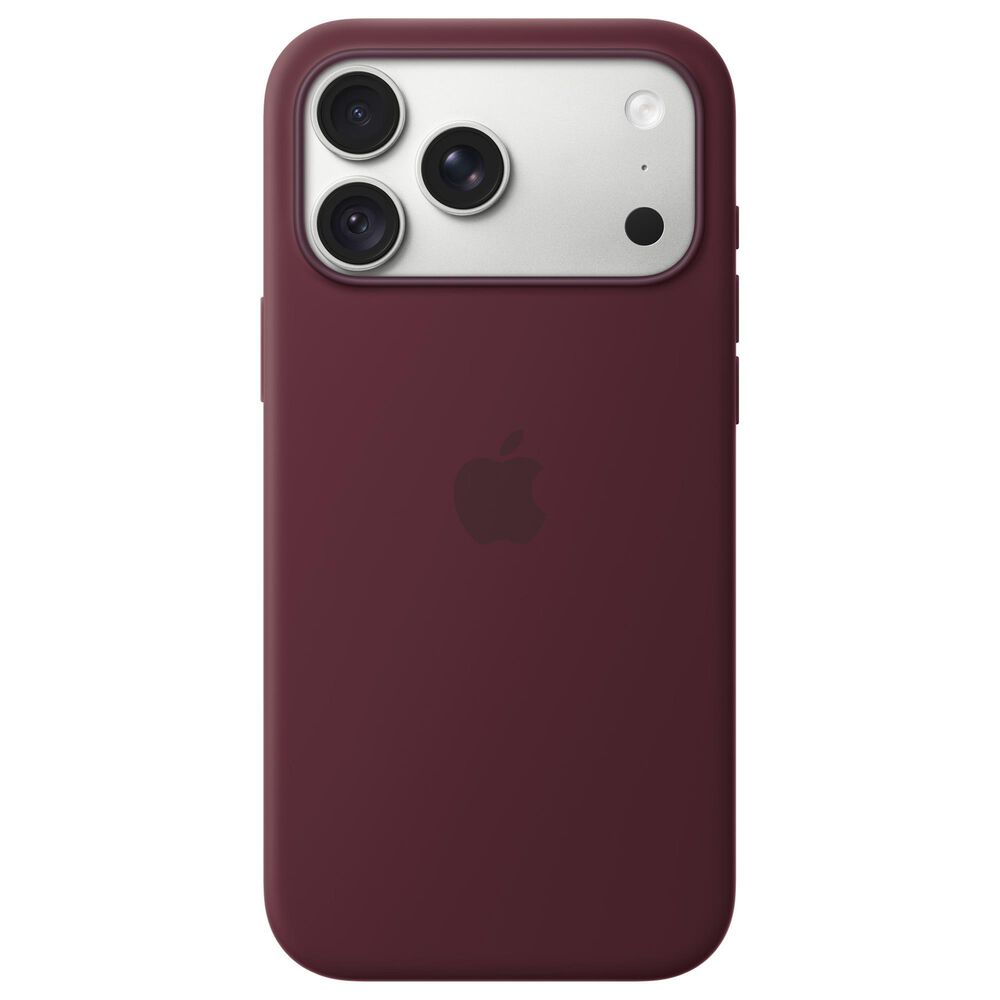 Apple Silicone Case with MagSafe for Apple iPhone18 ProMax in Burgundy, , large