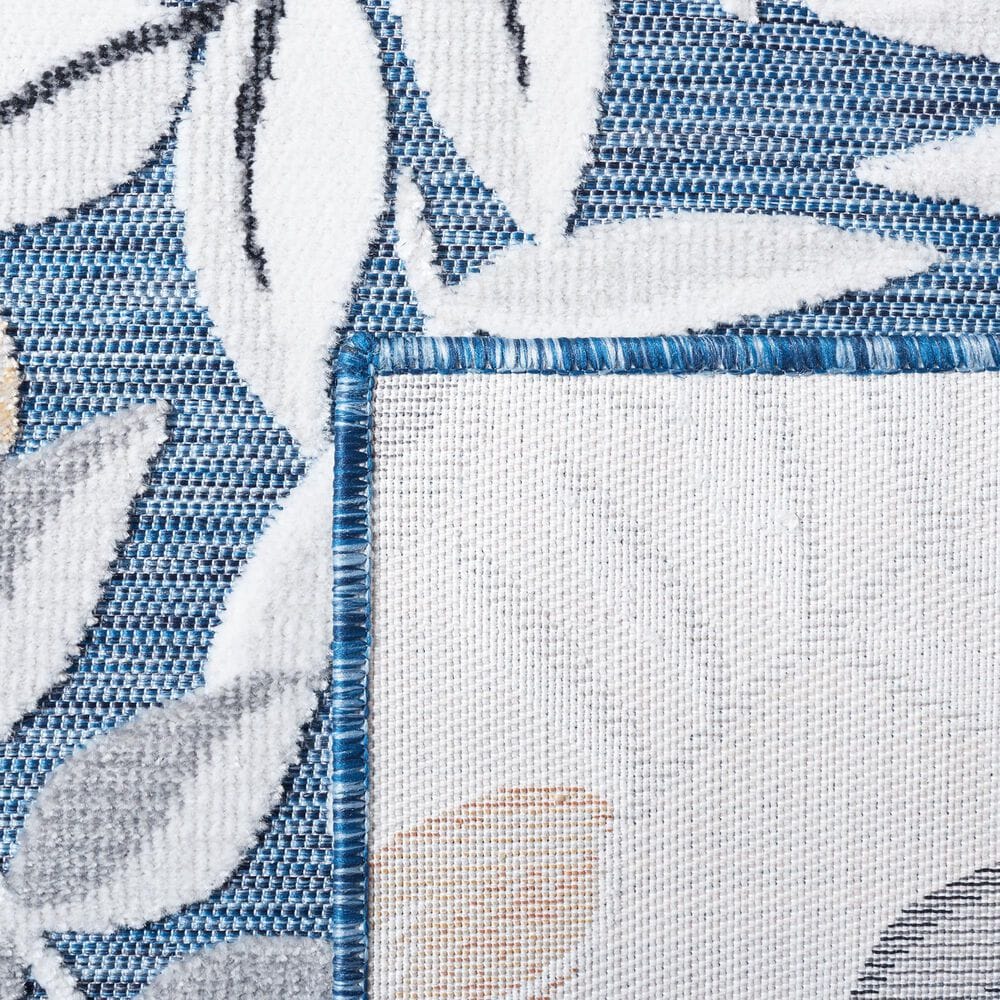 Safavieh Cabana CBN405M 4&#39; x 6&#39; Blue and Grey Indoor/Outdoor Area Performance Rug, , large