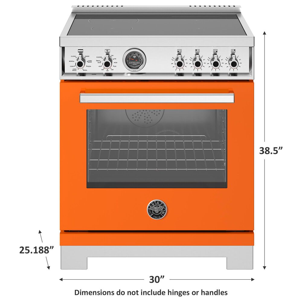 Bertazzoni Professional 4.6 Cu.Ft. Induction Range with Self-Cleaning in Arancio, , large