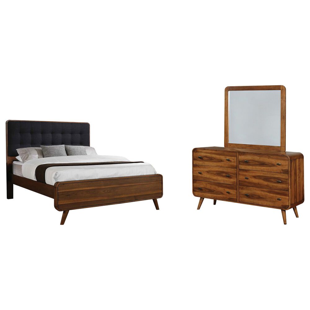 Pacific Landing Robyn 3 Piece King Bedroom Set in Dark Walnut | Shop NFM