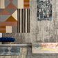 Surya Malaga 4" x 6" Khaki, Black and Light Gray Area Rug, , large