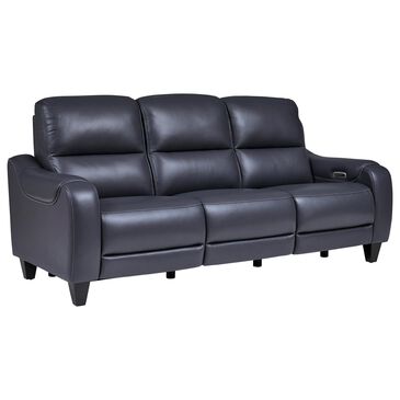 Ashley Mercomatic Power Reclining Sofa with Adjustable Headrest in Ocean, , large