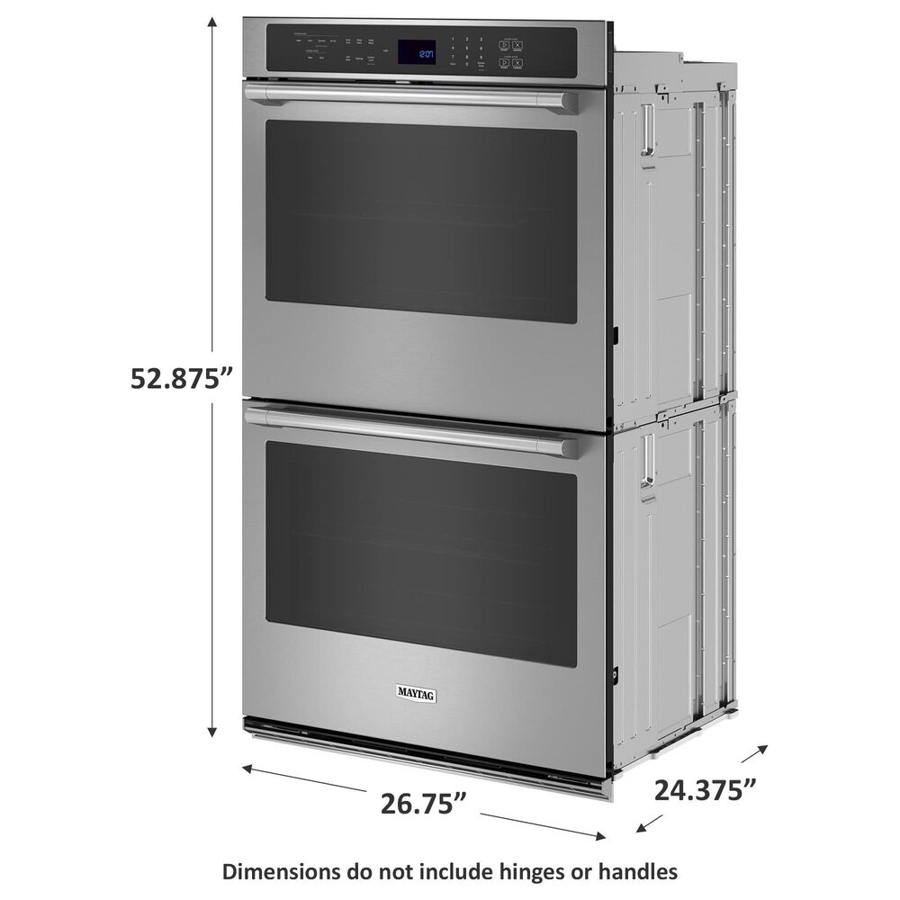 Maytag 27&quot; Double Wall Oven with Air Fry and Basket in Fingerprint Resistant Stainless Steel, , large