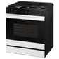 Samsung Bespoke Bespoke 6.0 Cu. Ft. Smart Slide-In Gas Range with Non-stick Griddle and 18K BTU Brass Burner in White Glass, , large