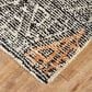 Feizy Arazad 8" x 11" Black and Tangerine Area Rug, , large