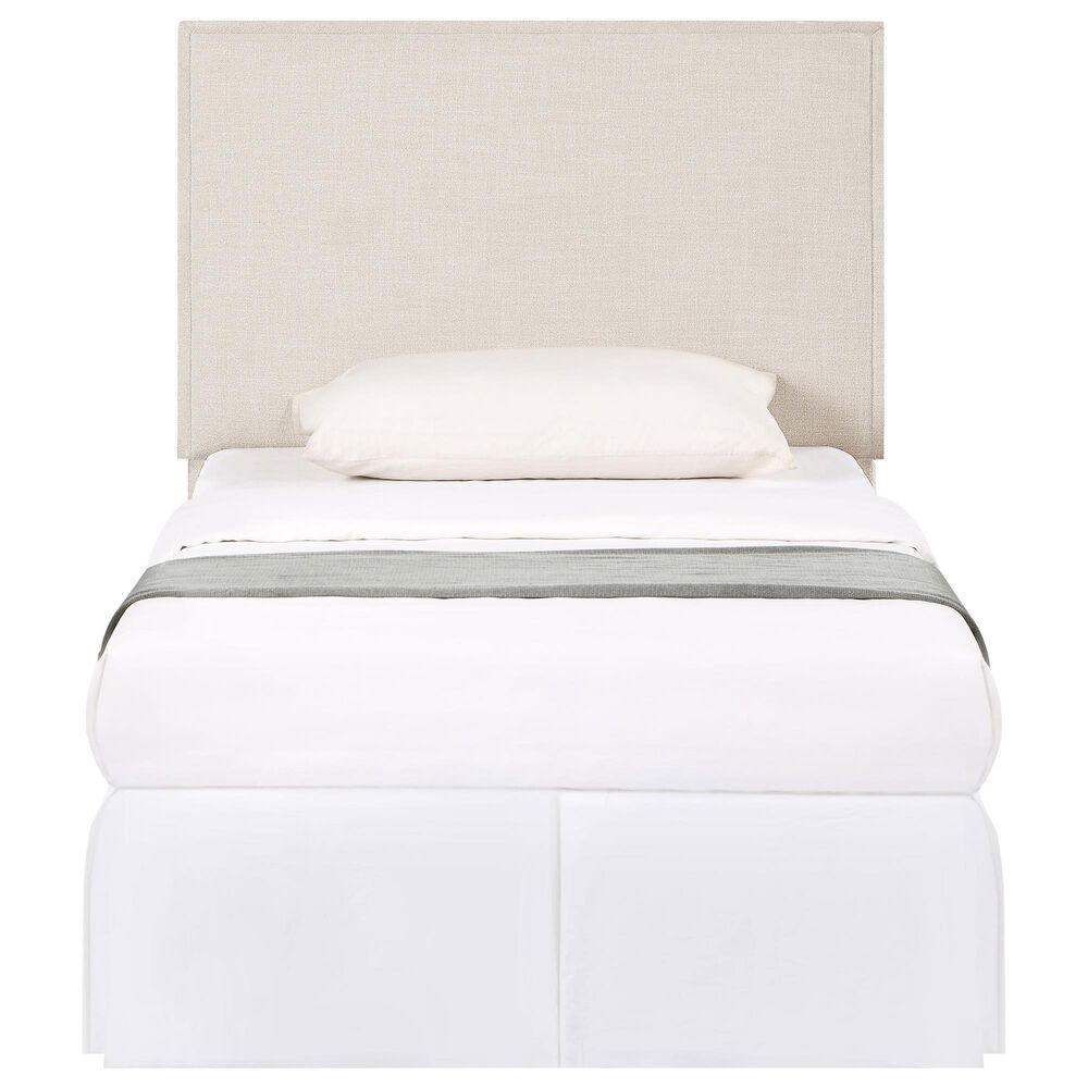 Pacific Landing Izzy Twin Upholstered Headboard in Sand, , large