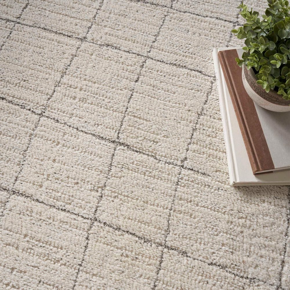 Nourison Andes AND04 3&#39;11&quot; x 5&#39;11&quot; Ivory and Grey Area Rug, , large