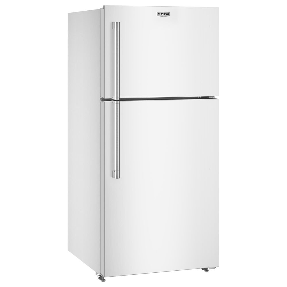 Maytag 19 Cu. Ft. Top Freezer Refrigerator with Garage Mode in White, , large