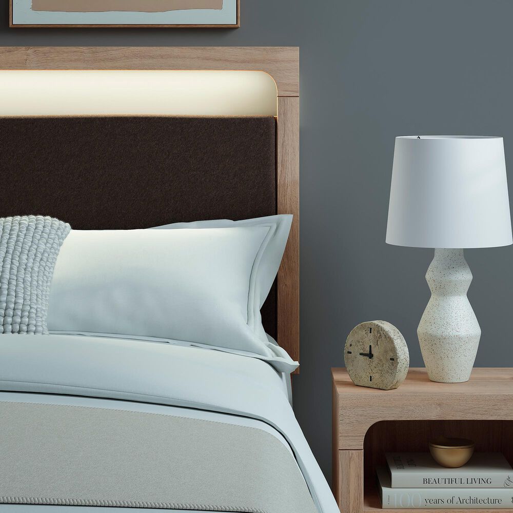 Ashley Kinlanni Queen Upholstered Platform Bed in Tan, , large