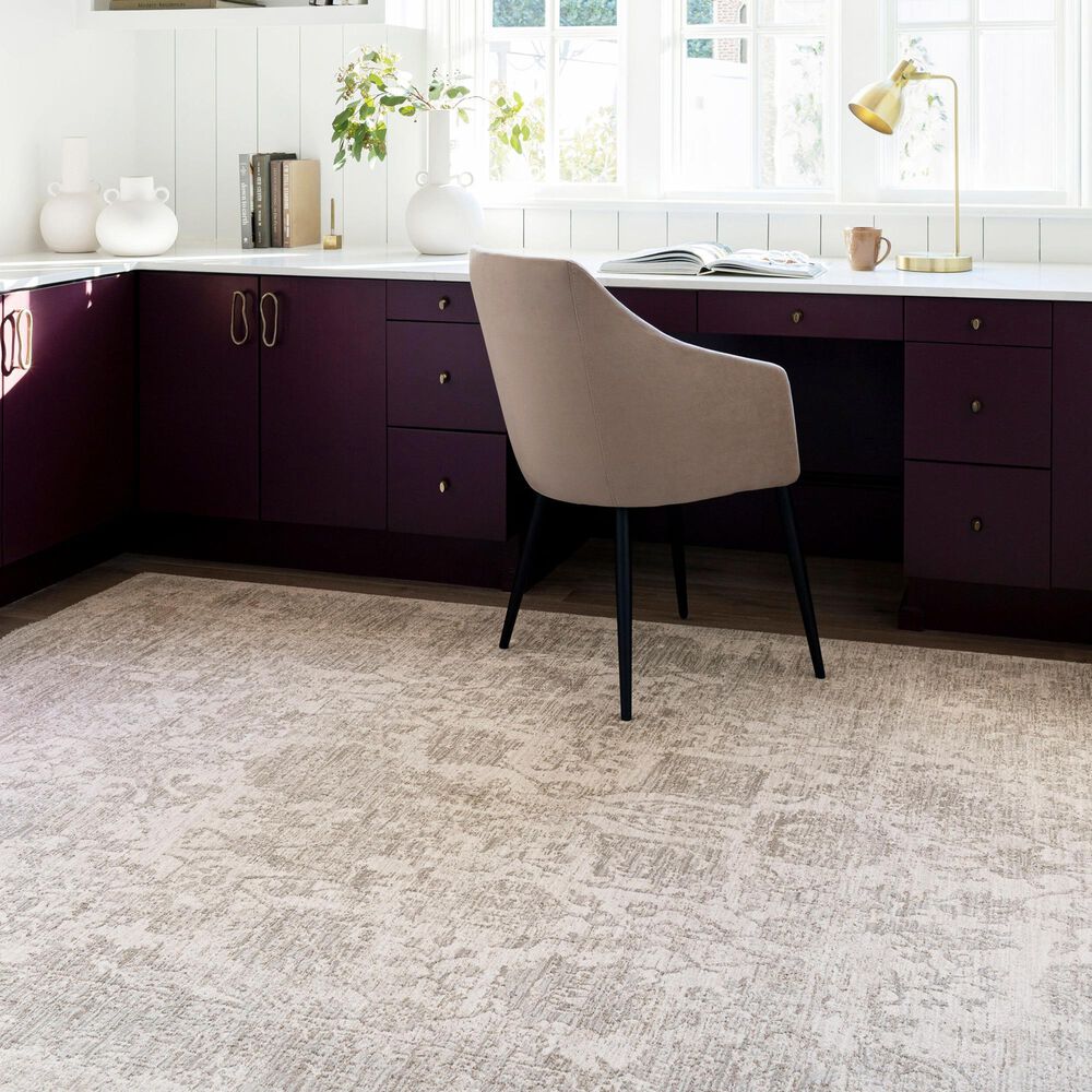 Surya Masterpiece Cream, Medium Gray and Light Gray 7'10" x 10'2" Area Rug, , large