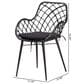 Baxton Studio Ballerina Arm Chair in Black (Set of 2), , large