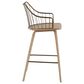 Hearth and Haven Winston Counter Stool in White Washed and Antique Copper, , large