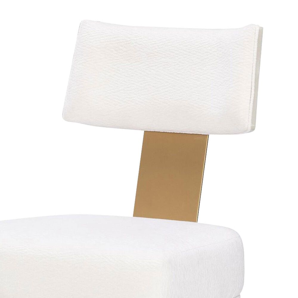Legacy Classic Furn Direct Shp Miramar Upholstered Side Chair in Oyster and Brass, , large