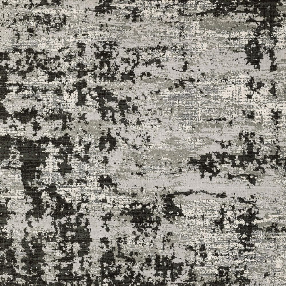 Oriental Weavers Caravan Greyed Out 5&#39;3&quot; x 7&#39;6&quot; Grey and Black Area Rug, , large
