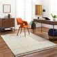 Surya Florentina Ivory and Medium Gray 10" x 14" Area Rug, , large