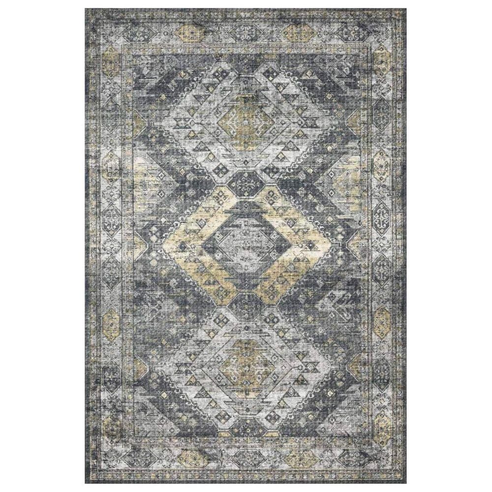 Loloi II Skye SKY-09 5" x 7"6" Graphite and Silver Area Rug, , large