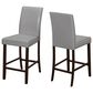 Monarch Specialties Dining Chair with Grey Cushion in Black (Set of 2), , large