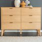 Linon Home Decor Reid 6-Drawer Dresser in Natural, , large