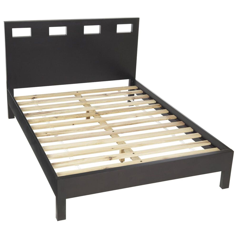 Living Essentials Nevis King Platform Bed in Espresso, , large