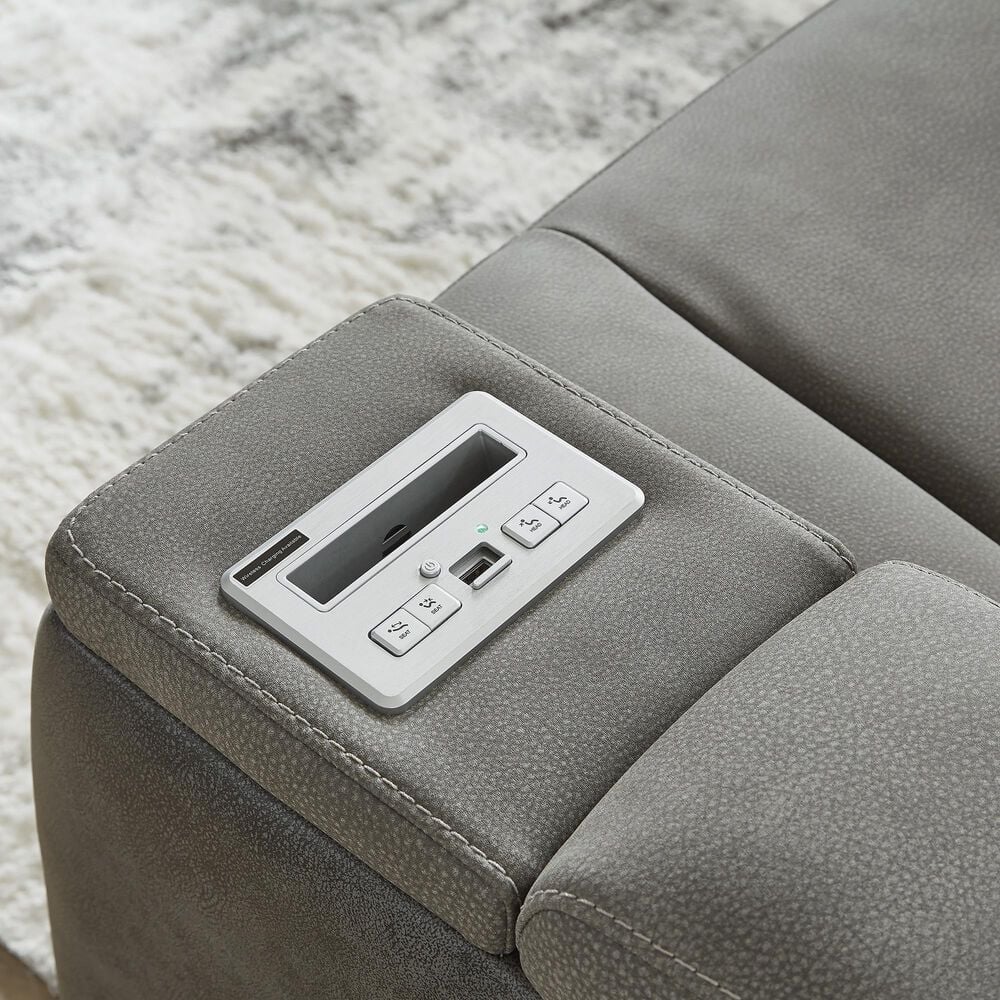 Ashley Next-Gen DuraPella Power Reclining Sofa in Slate, , large