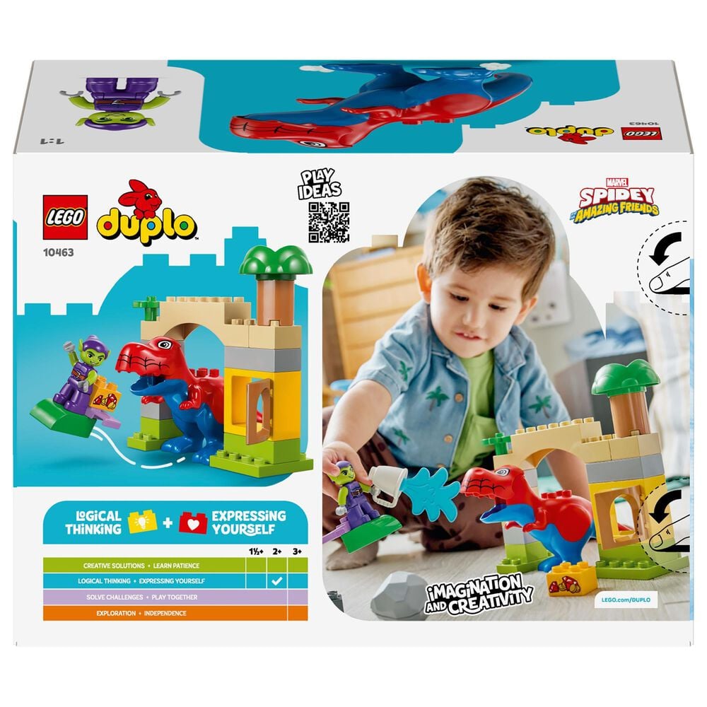 LEGO Duplo Dinosaur Spidey-Rex and Green Goblin Building Set, , large